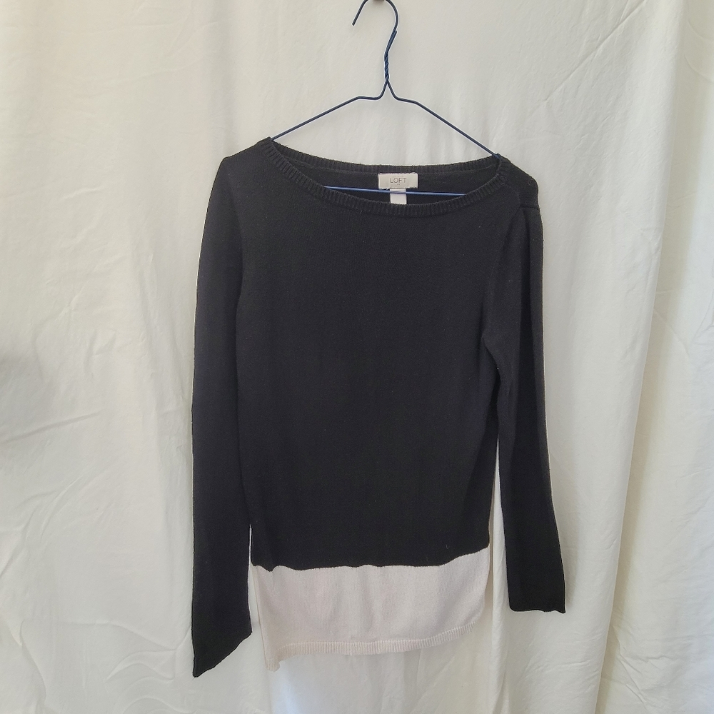 Colour Block Long Sweater, Loft by Ann Taylor, size SML